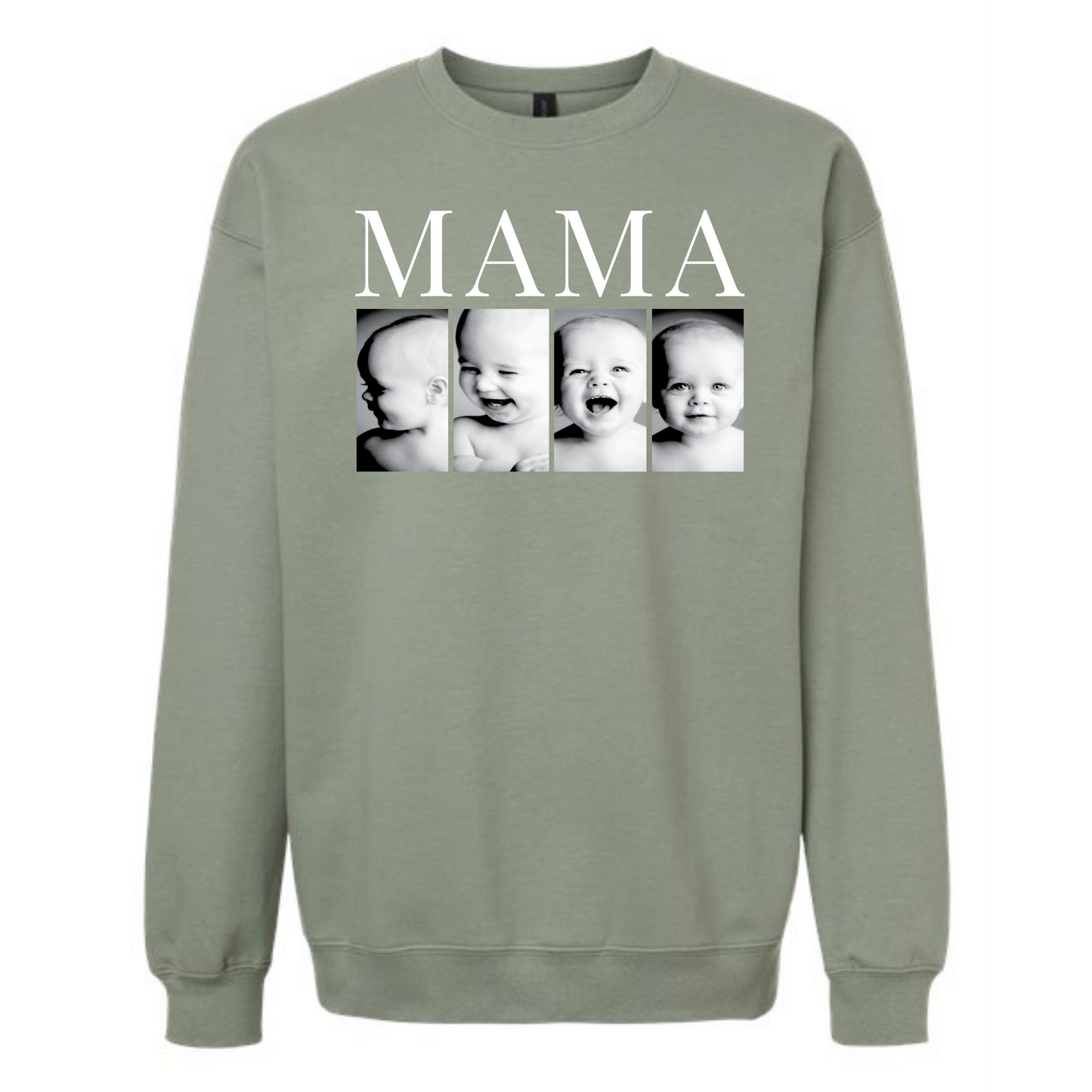 Personalized MAMA Photo Crewneck
