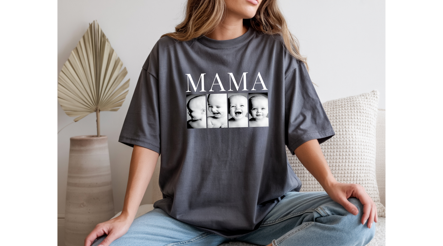 Personalized MAMA Photo T-Shirt