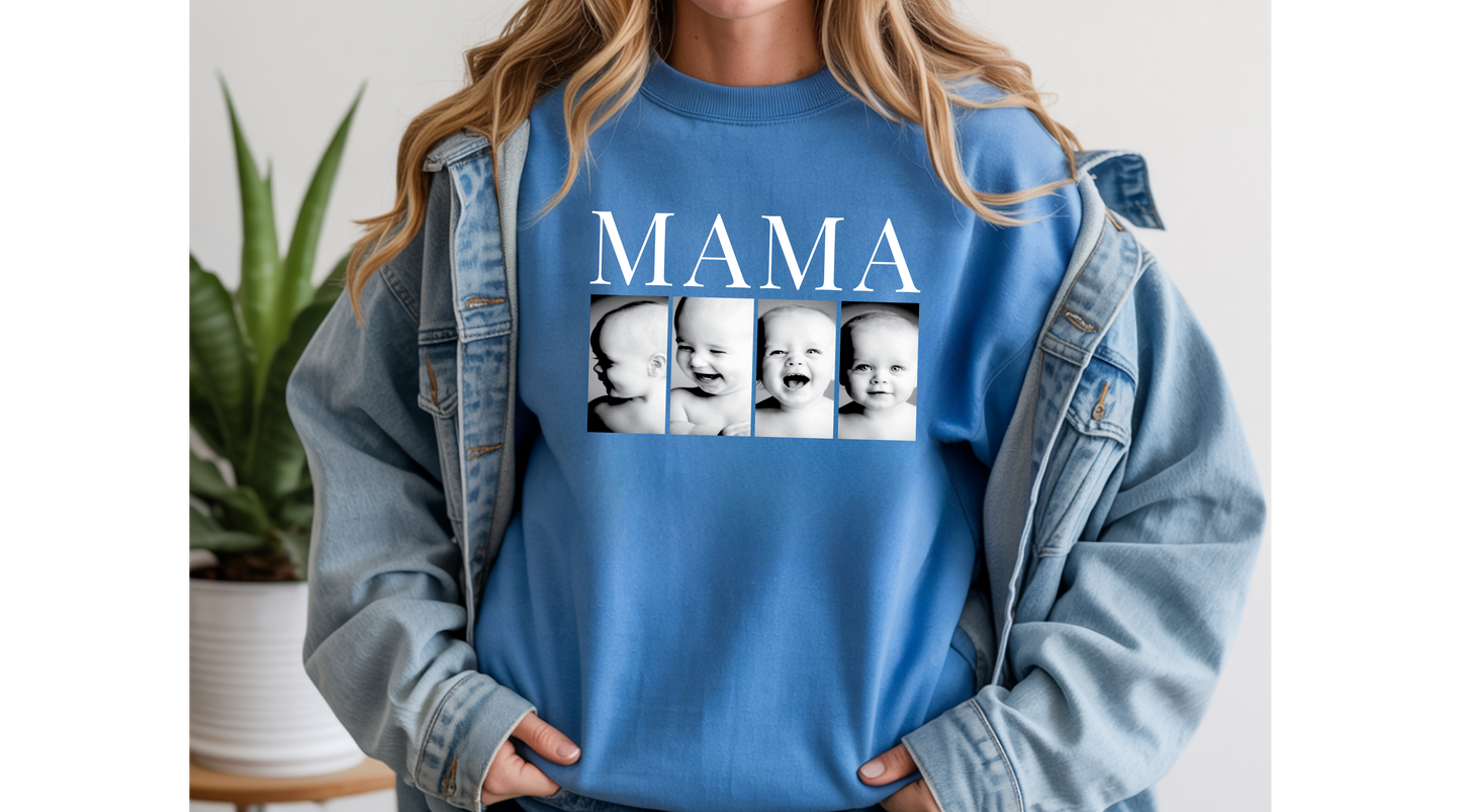 Personalized MAMA Photo T-Shirt