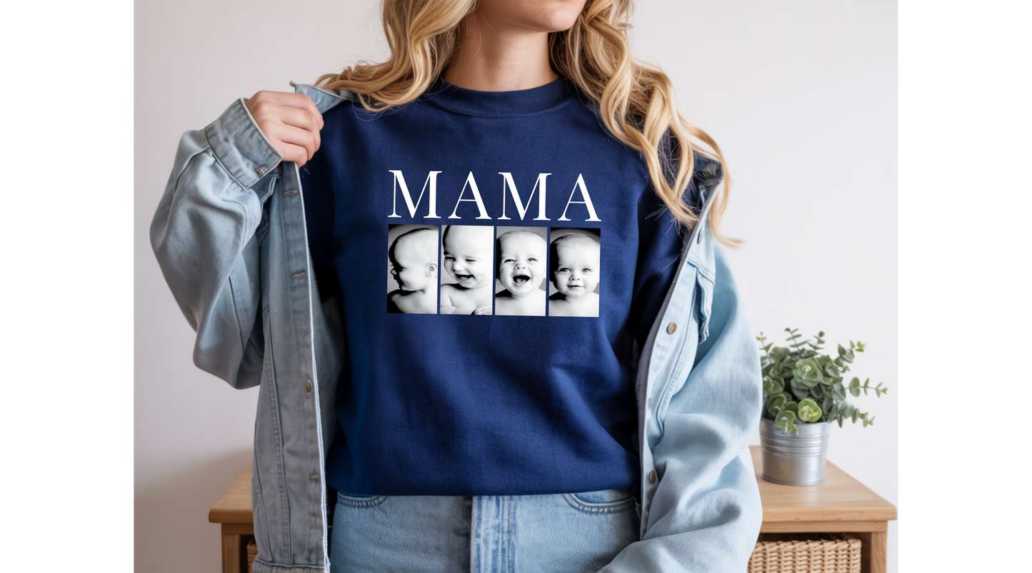 Personalized MAMA Photo T-Shirt