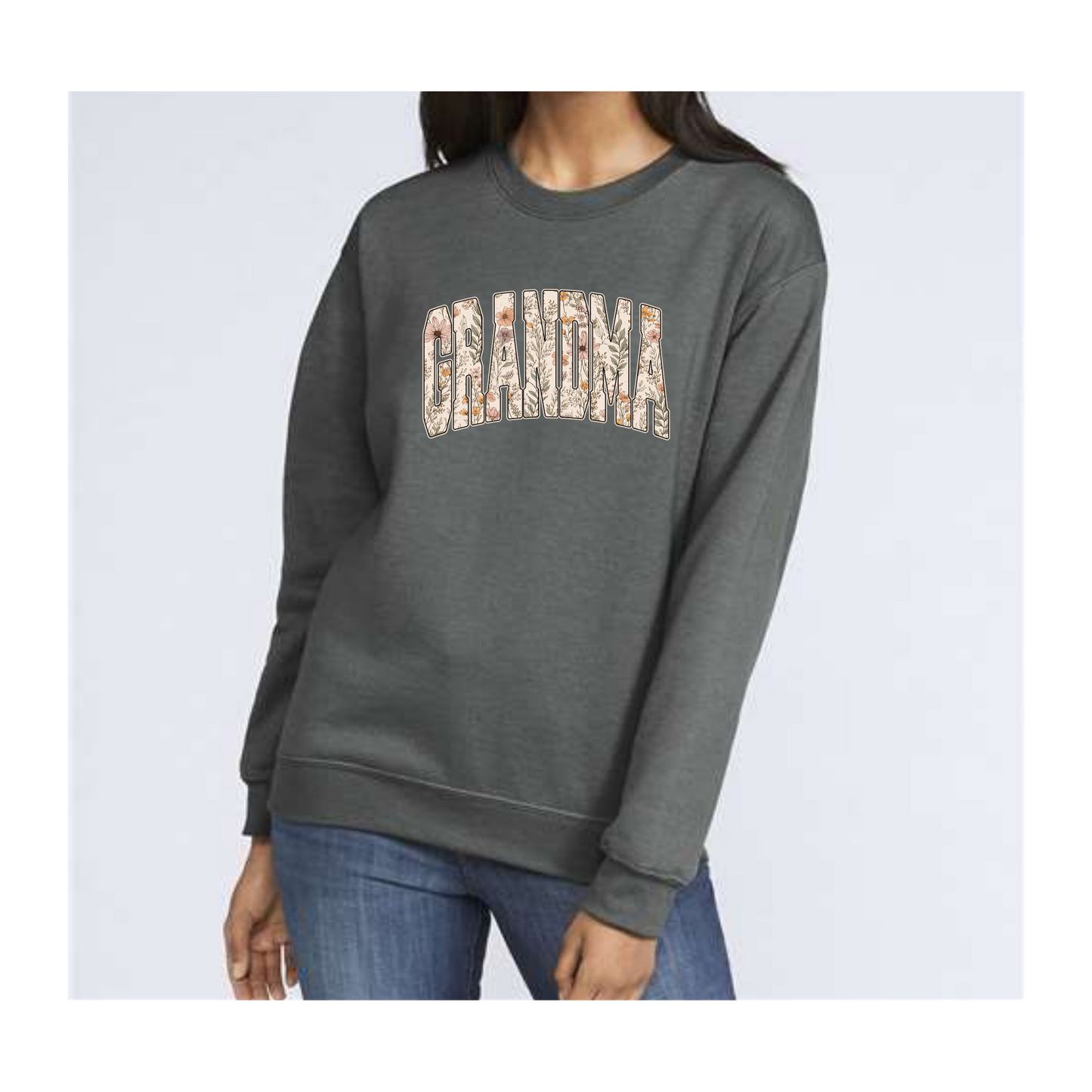 Wildflower Grandma Crewneck Sweatshirt