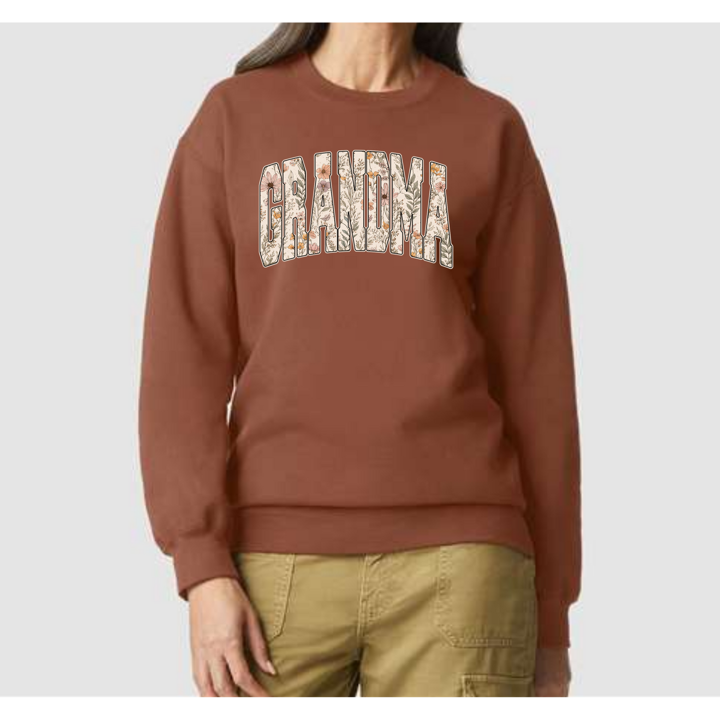 Wildflower Grandma Crewneck Sweatshirt