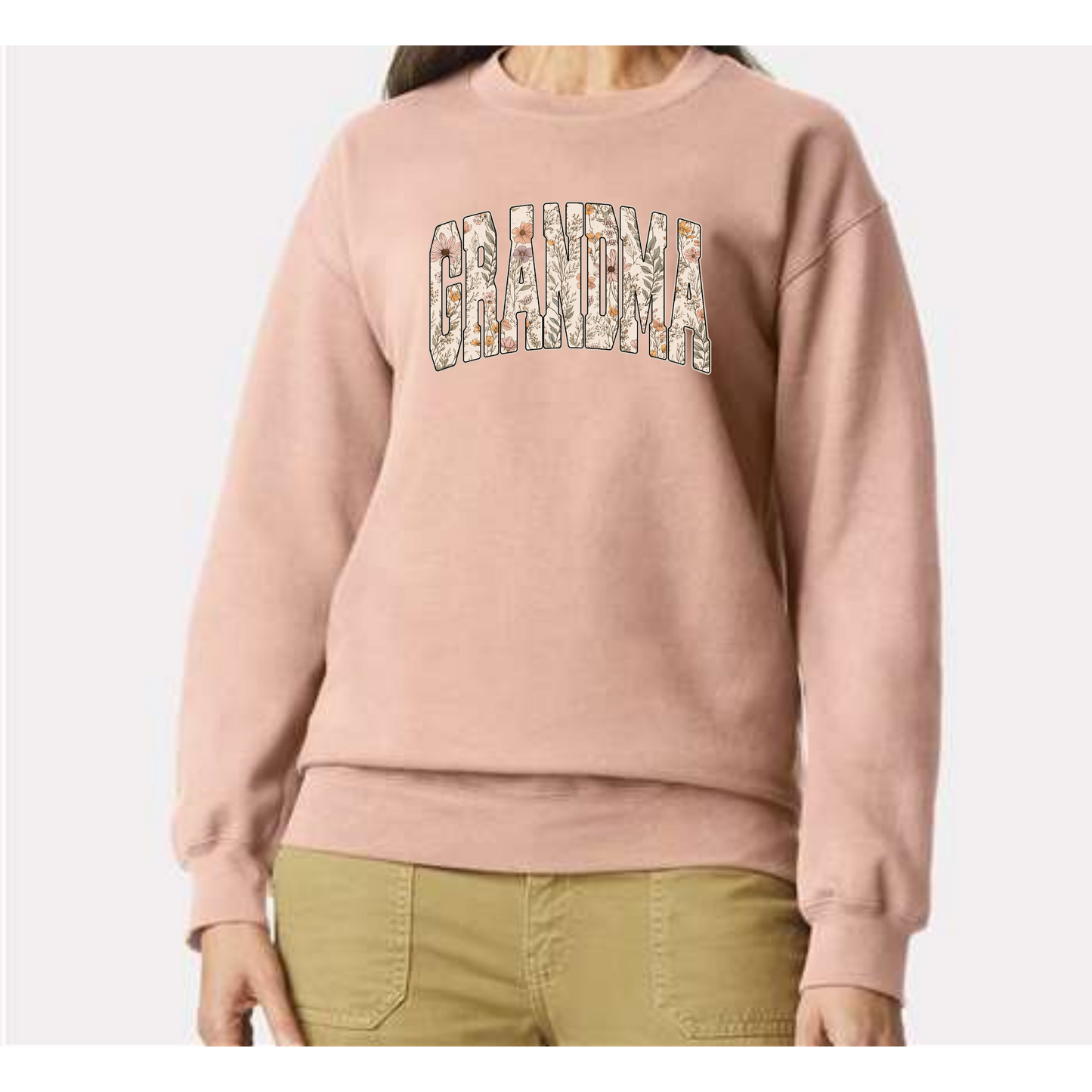Wildflower Grandma Crewneck Sweatshirt