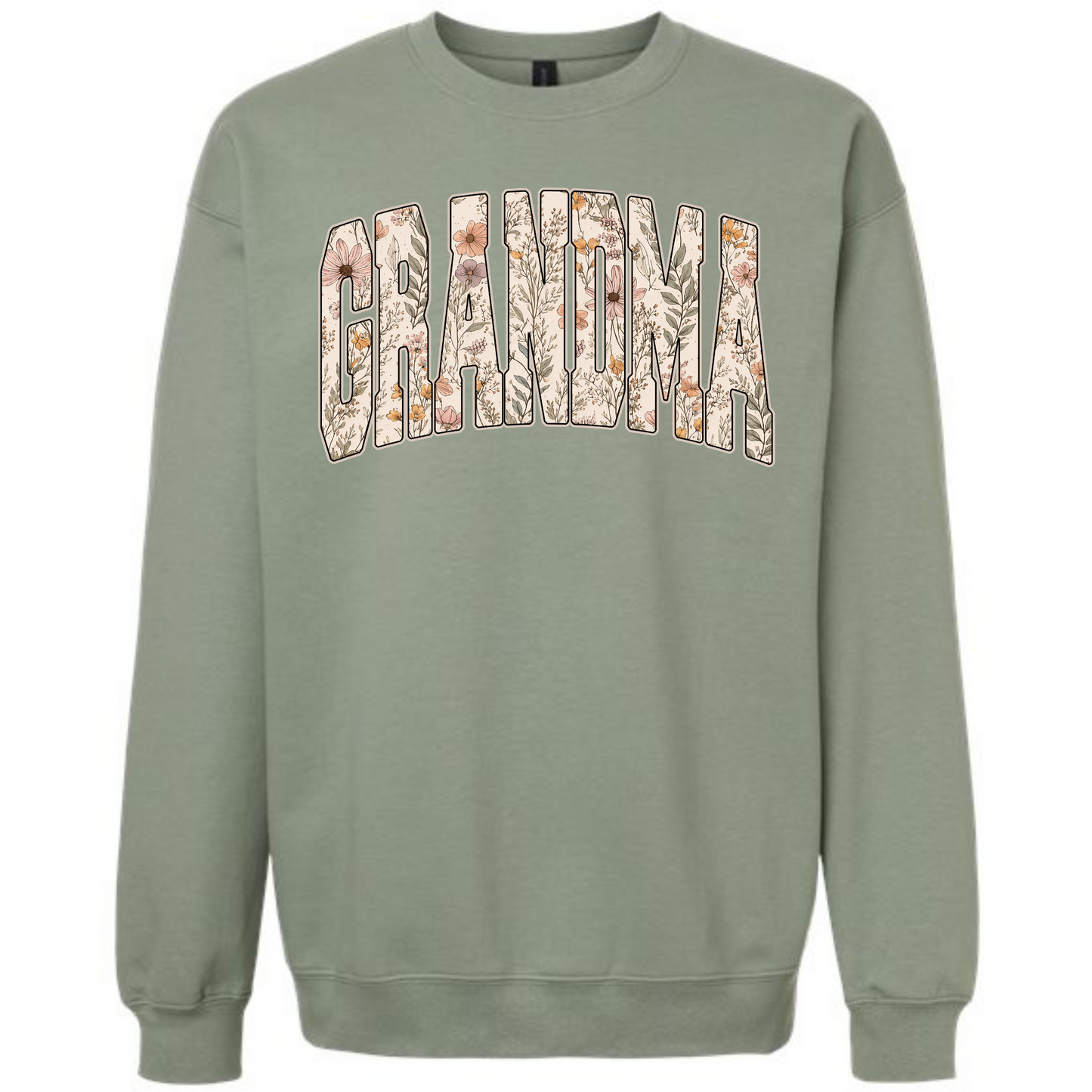 Wildflower Grandma Crewneck Sweatshirt